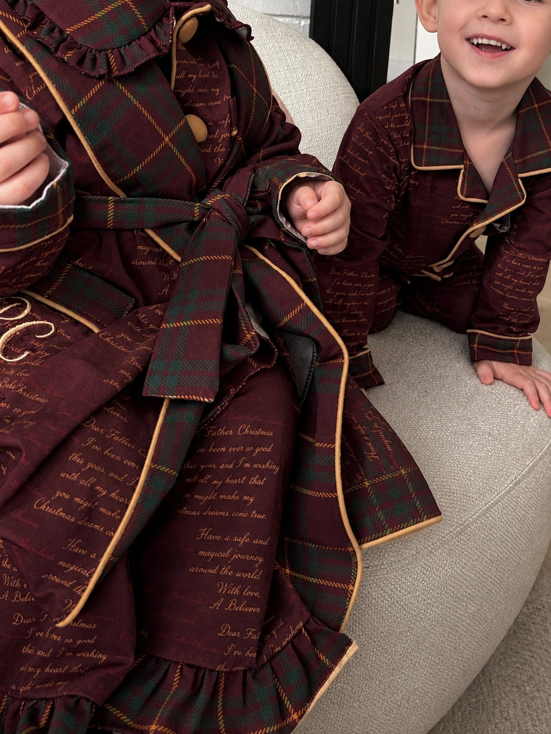 PRE-ORDER DEC LETTERS TO FATHER CHRISTMAS Tartan Boys & Girls Robe