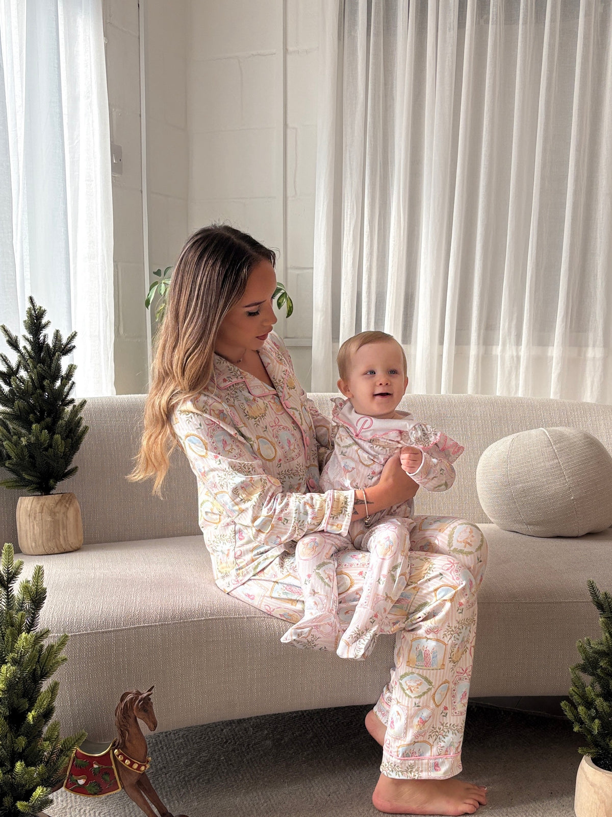 PRE-ORDER RFTS Pink Women’s Christmas Pyjama Set