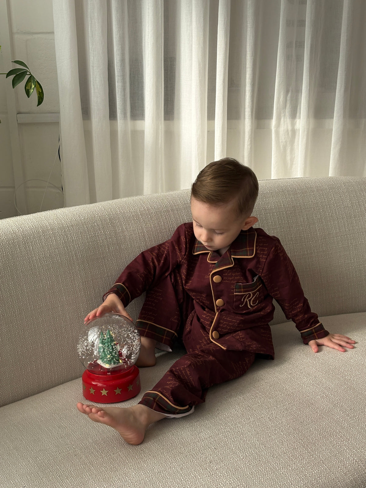 PRE-ORDER DEC LETTERS TO FATHER CHRISTMAS Tartan Boys Pyjama Set