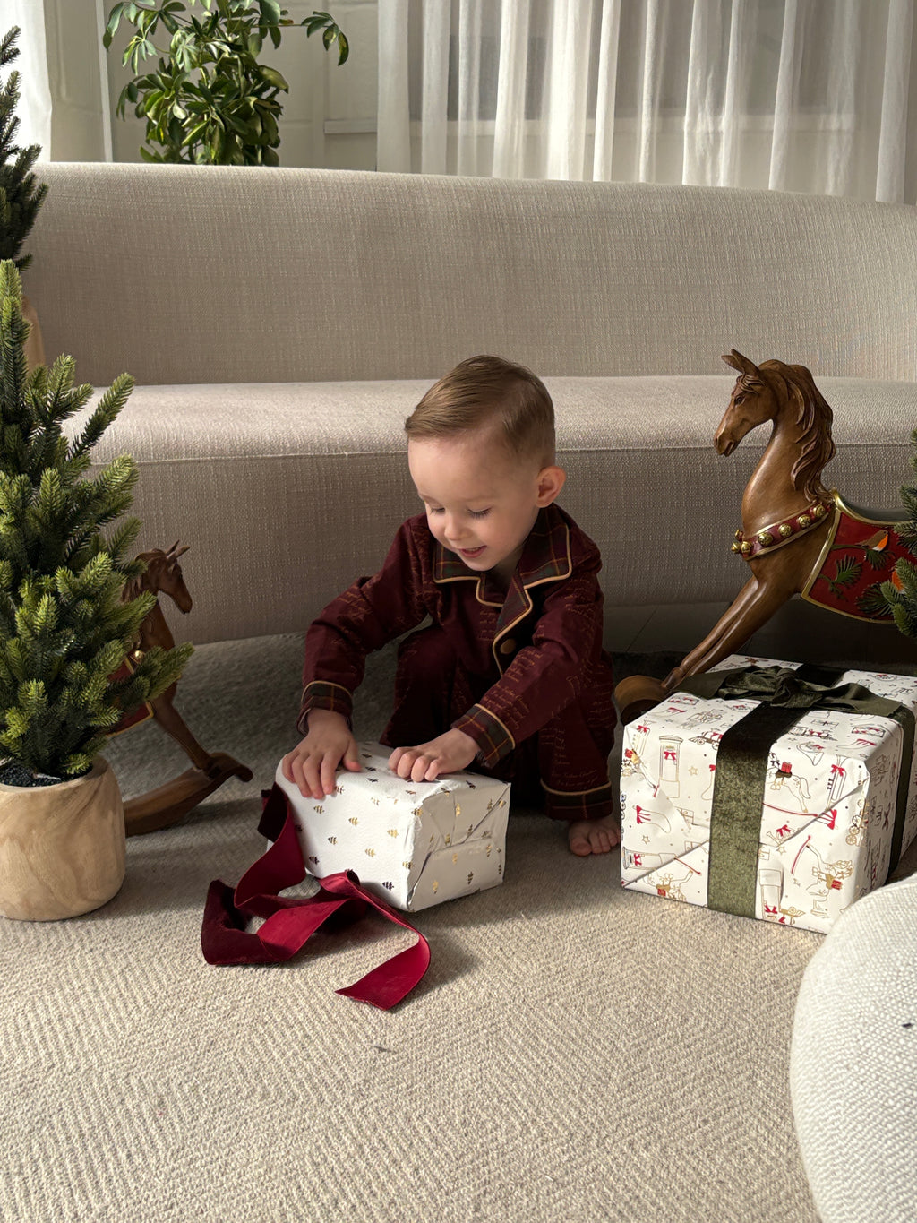 PRE-ORDER DEC LETTERS TO FATHER CHRISTMAS Tartan Boys Pyjama Set