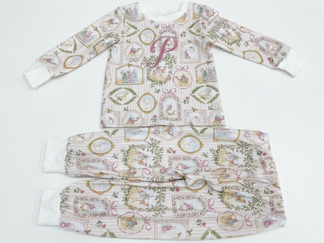 PRE-ORDER RFTS Pink Top And Trouser Christmas Pyjama Set