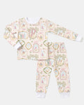 PRE-ORDER RFTS Pink Top And Trouser Christmas Pyjama Set